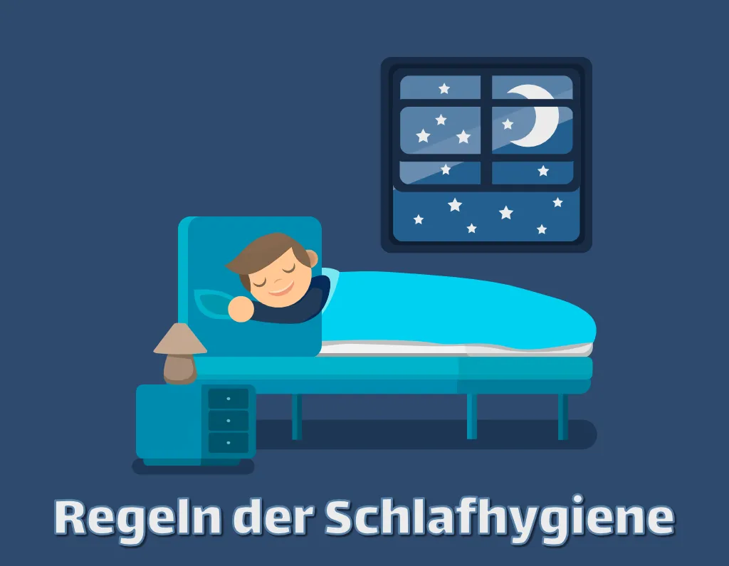 Informationstafel der Praxis zur Schlafhygiene